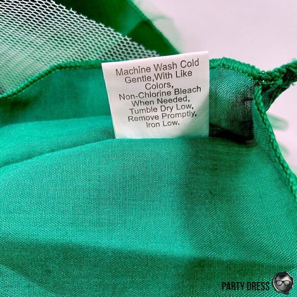 NOELLE LAYERED SATIN & TULLE TODDLER PARTY HOLIDAY DRESS EMERALD GREEN 1-2 YEARS - Picture 14 of 16